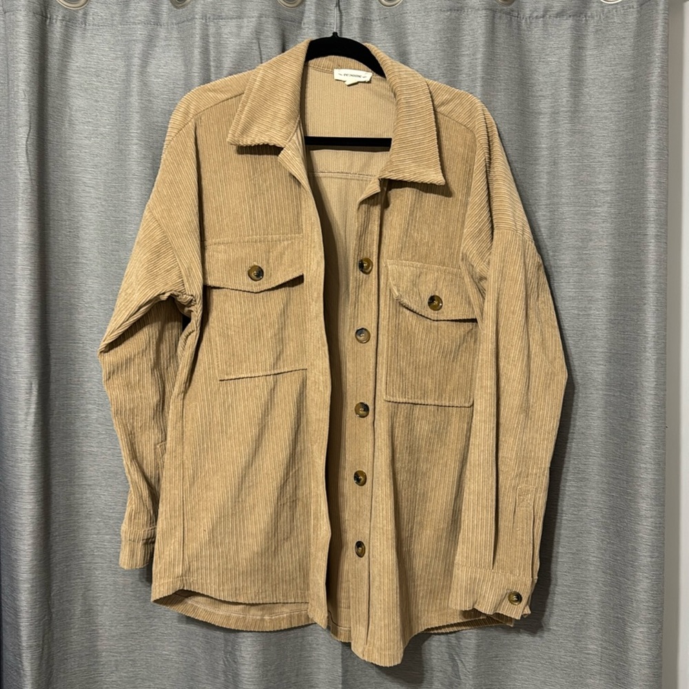 Brown Button Up Jacket